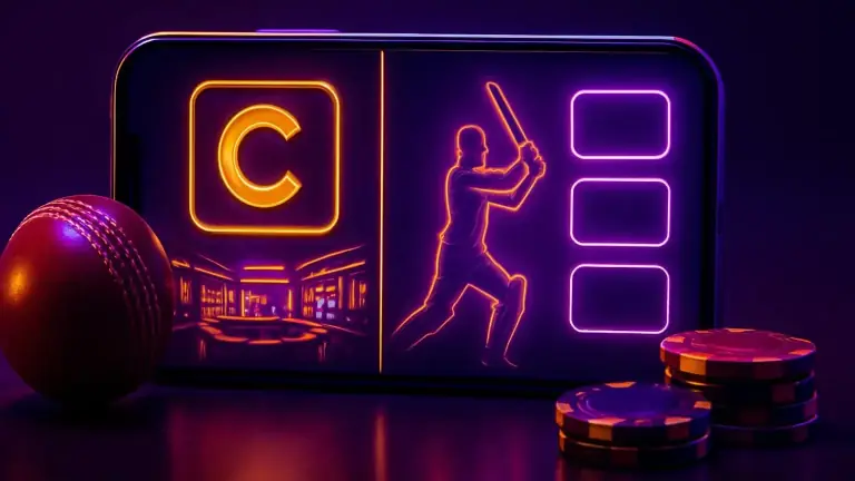 Player browsing 600VIP casino and cricket betting games on a smartphone